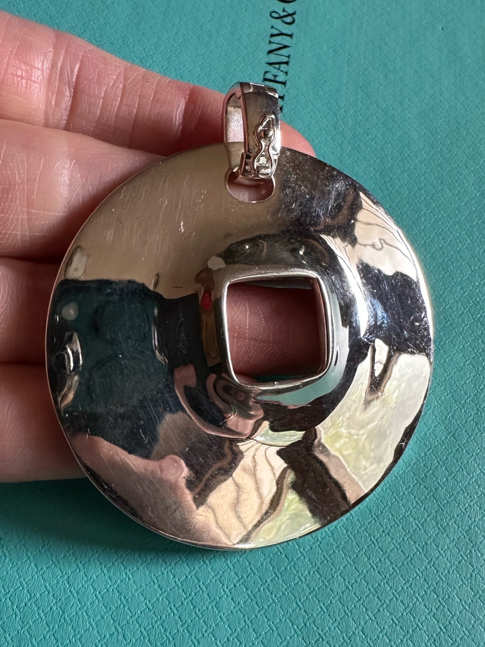 Vintage RLM Sterling Modernist Disc Pendant